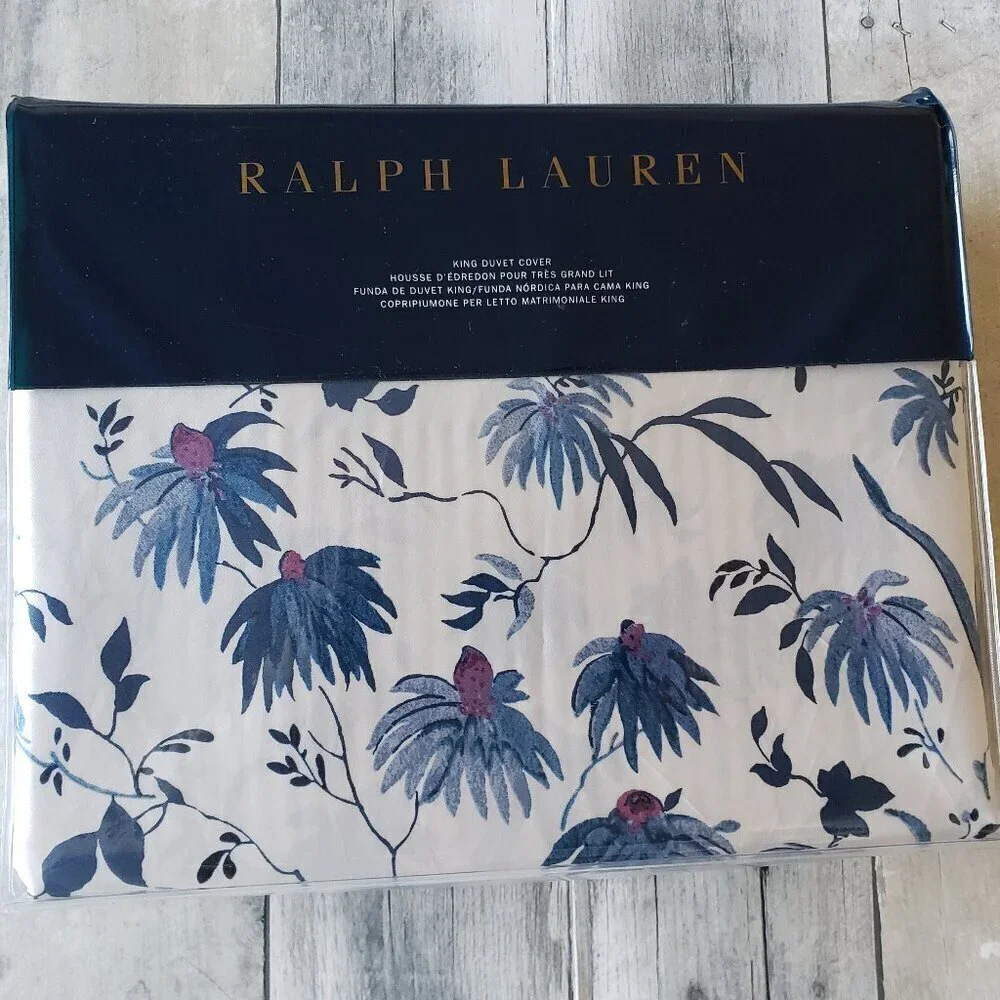 NWT - Ralph Lauren Adelaide Floral King Duvet Cover